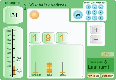 Wishball: hundreds