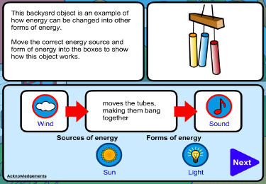 Make it go: energy change: assessment