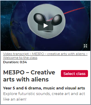 ME3PO – creative arts with aliens