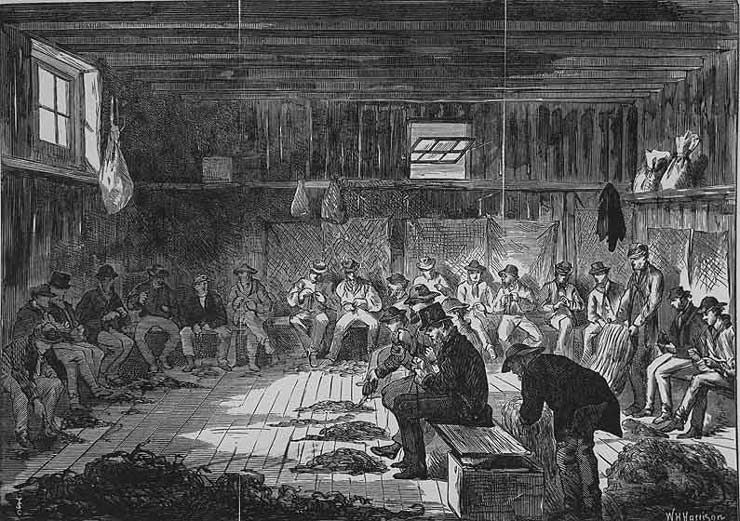 'Night refuge at the Immigrants' Home', c1873