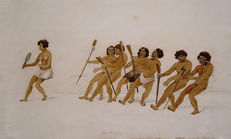 War dance in 1851