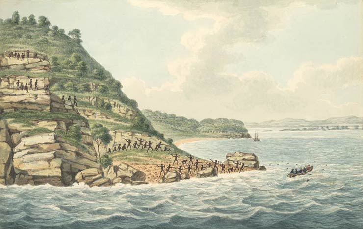 Indigenous Australians defending their land, c1817