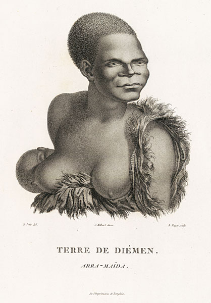 Indigenous Tasmanian woman, Arra-Maida, 1802